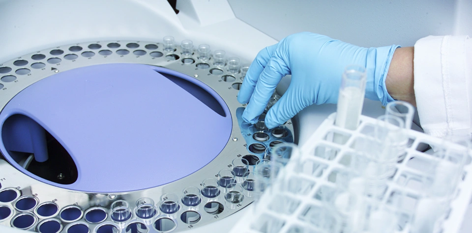 Medical Laboratory Technician is at work